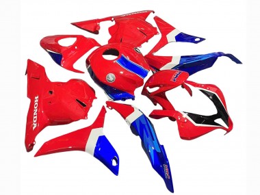 Honda CBR600RR Motorrad Verkleidung 2009-2012 - Weiss Rot Blau HRC