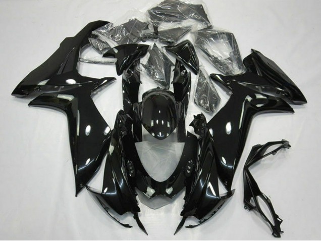Suzuki GSXR 600 / GSXR 750 Motorrad Verkleidung 2011-2024 - Glanzendes Schwarz
