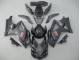 Suzuki GSXR 1000 Motorrad Verkleidung 2007-2008 - Matt Schwarz Glanzendes Schwarz