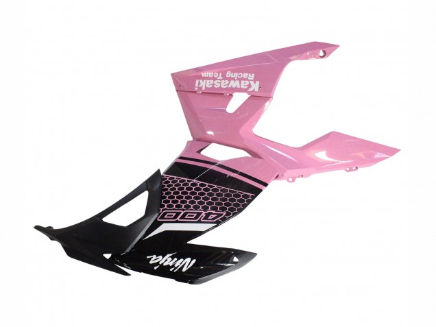 Kawasaki Ninja 400 Motorrad Verkleidung 2018-2024 - Rosa Matt Schwarz Bienenwabe
