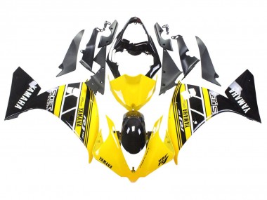 Yamaha YZF 1000 R1 Motorrad Verkleidung 2012-2014 - Gelb Weiss Schwarz