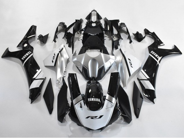 Yamaha YZF 1000 R1 Motorrad Verkleidung 2020-2025 - Silber Weiss Glanzendes Schwarz