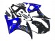 Yamaha YZF R6 Motorrad Verkleidung 2003-2004 - Blau Glanzendes Schwarz