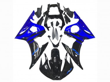 Yamaha YZF R6 Motorrad Verkleidung 2003-2004 - Blau Glanzendes Schwarz