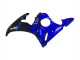 Yamaha YZF R6S Motorrad Verkleidung 2006-2009 - Blau Glanzendes Schwarz