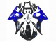 Yamaha YZF R6S Motorrad Verkleidung 2006-2009 - Blau Glanzendes Schwarz