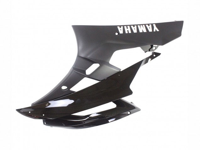 Yamaha YZF 600 R6 Motorrad Verkleidung 2006-2007 - Glanzendes Schwarz Matt Schwarz