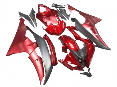 Yamaha YZF 600 R6 Motorrad Verkleidung 2008-2016 - Rot Grau