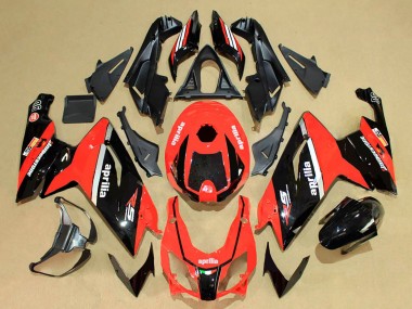 Aprilia RS125 Motorrad Verkleidung 2006-2011 - Rot Glanzendes Schwarz Weiss
