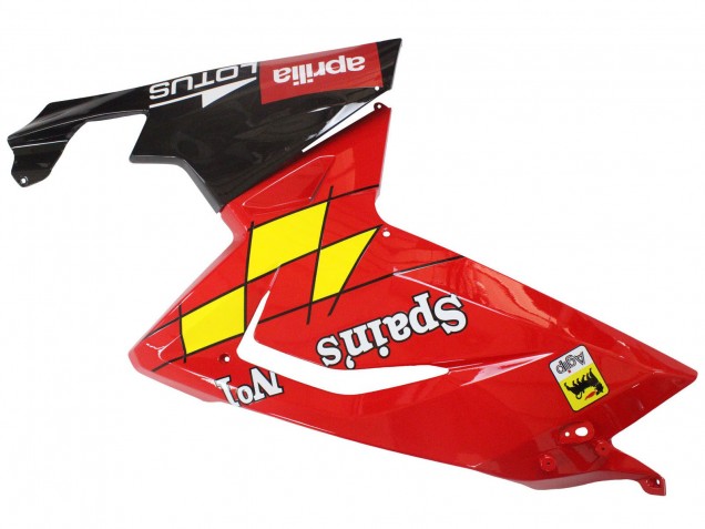 Aprilia RS125 Motorrad Verkleidung 2006-2011 - Rot Weiss Gelb Schwarz