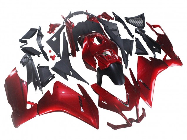 Aprilia RS4 50 125 Motorrad Verkleidung 2012-2018 - Rot Matt Schwarz