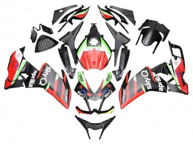 Aprilia RS4 50 125 Motorrad Verkleidung 2012-2018 - Rot Grun Schwarz