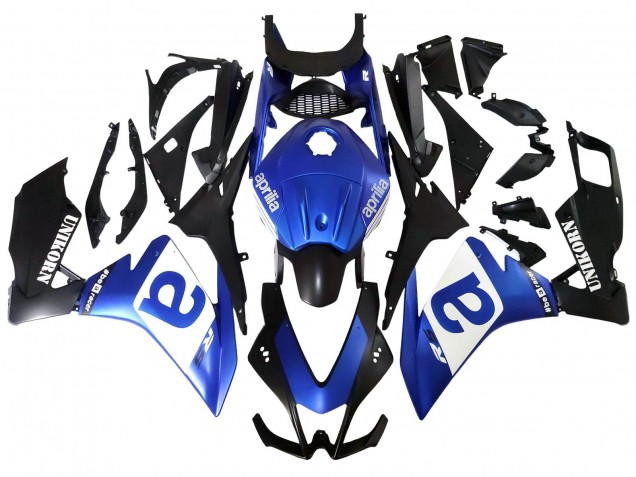 Aprilia RS4 50 125 Motorrad Verkleidung 2012-2019 - Blau Weiss Matt Schwarz