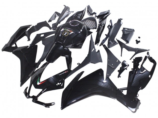 Aprilia RS4 50 125 Motorrad Verkleidung 2012-2019 - Glanzendes Schwarz