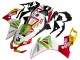 Aprilia RS4 50 125 Motorrad Verkleidung 2012-2019 - Weiss Rot Grun Gelb Alitalia