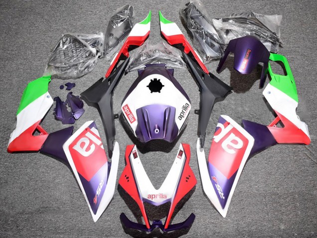 Aprilia RS4 50 125 Motorrad Verkleidung 2012-2019 - Weiss Grun Rot Lila