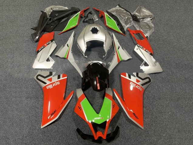 Aprilia RS4 50 125 Motorrad Verkleidung 2012-2019 - Silber Rot Grun Glanzendes Schwarz