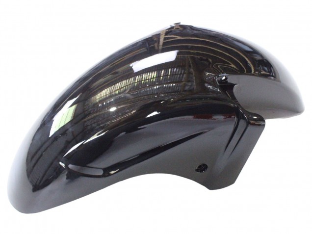 Honda CBR1100XX Blackbird Motorrad Verkleidung 1996-2007 - Glanzendes Schwarz Grun Flamme
