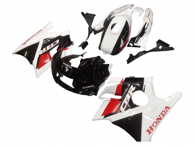 Honda CBR600 F2 Motorrad Verkleidung 1991-1994 - Weiss Rot Glanzendes Schwarz