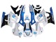 Honda CBR600 F3 Motorrad Verkleidung 1997-1998 - Weiss Blau Glanzendes Schwarz