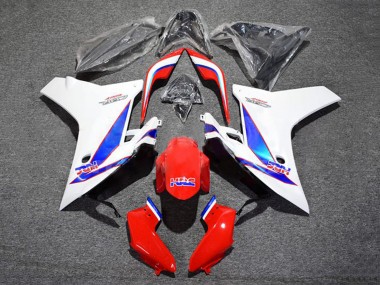 Honda CBR600F Motorrad Verkleidung 2011-2013 - Weiss Rot Blau HRC