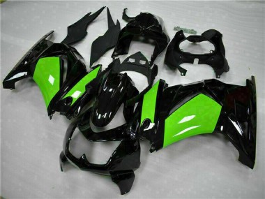Kawasaki EX250 Motorrad Verkleidung 2008-2012 - Glanzendes Schwarz Grun