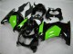 Kawasaki EX250 Motorrad Verkleidung 2008-2012 - Glanzendes Schwarz Grun