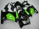 Kawasaki EX250 Motorrad Verkleidung 2008-2012 - Glanzendes Schwarz Grun