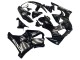 Honda CBR900RR 919 Motorrad Verkleidung 1998-1999 - Glanzendes Schwarz Weiss Aufkleber