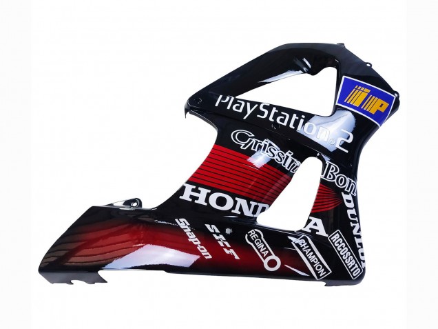 Honda CBR900RR 929 Motorrad Verkleidung 2000-2001 - Rot Weiss Glanzendes Schwarz PlayStation 2