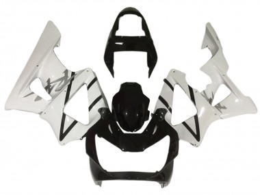 Honda CBR900RR 929 Motorrad Verkleidung 2000-2001 - Weiss Glanzendes Schwarz