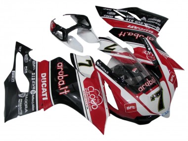Ducati Panigale 899/1199 Motorrad Verkleidung 2011-2014 - Weiss Rot Glanzendes Schwarz Aruba.it 7