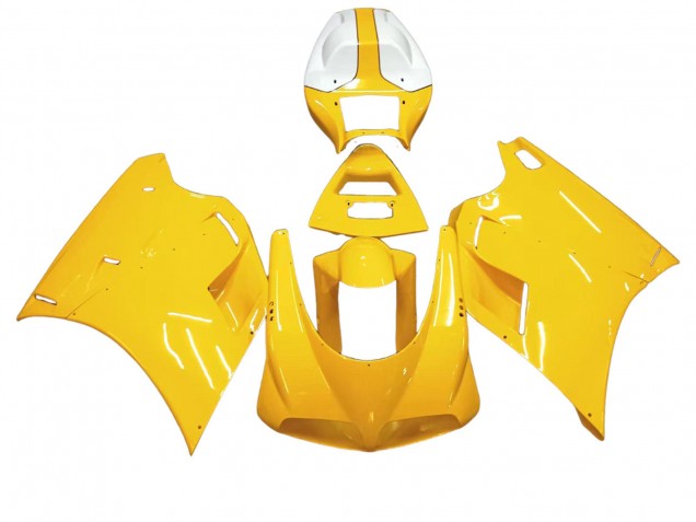 Ducati 748/916/996/998 Motorrad Verkleidung 1993-2005 - Weiss Gelb