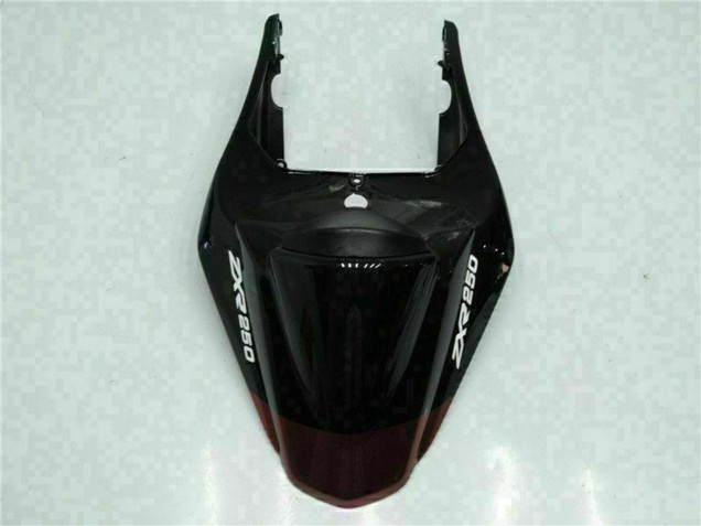 Kawasaki EX250 Motorrad Verkleidung 2008-2012 - Glanzendes Schwarz Kastanienbraun Rot