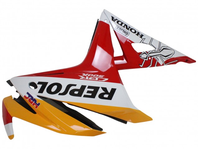Honda CBR500R Motorrad Verkleidung 2016-2018 - Gelb Weiss Rot Repsol HRC