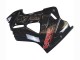 Honda VFR 800 Motorrad Verkleidung 1998-2001 - Glanzendes Schwarz Rot Aufkleber