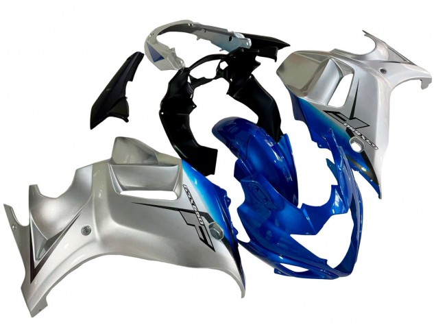 Suzuki GSX650F Motorrad Verkleidung 2008-2013 - Silber Blau