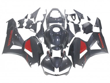 Honda CBR600RR Motorrad Verkleidung 2013-2023 - Schwarzes Carbonfaser Rot