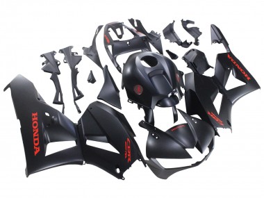 Honda CBR600RR Motorrad Verkleidung 2013-2023 - Matt Schwarz Rot Aufkleber