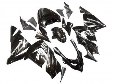 Kawasaki ZX10R Motorrad Verkleidung 2004-2005 - Glanzendes Schwarz Ninja