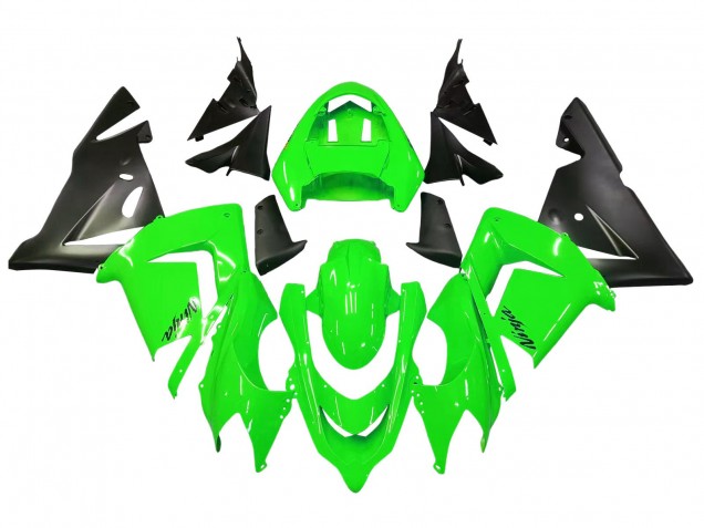 Kawasaki ZX10R Motorrad Verkleidung 2004-2005 - Grun Schwarz Ninja