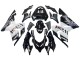 Kawasaki ZX10R Motorrad Verkleidung 2004-2005 - Weiss Schwarz West Ninja