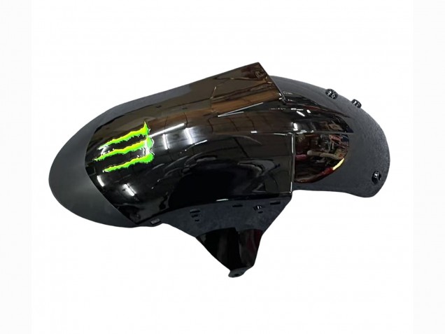 Kawasaki ZX10R Motorrad Verkleidung 2006-2007 - Grau Gelb Glanzendes Schwarz Monster Elf