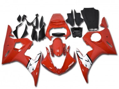 Yamaha YZF R6 Motorrad Verkleidung 2003-2004 - Rot Weiss