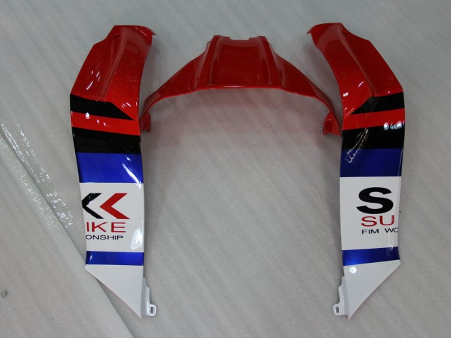 Kawasaki ZX10R Motorrad Verkleidung 2011-2015 - Weiss Blau Rot Schwarz SBK Maxxis
