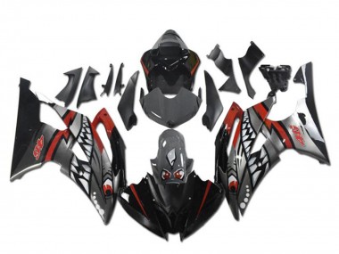Yamaha YZF R6 Motorrad Verkleidung 2008-2016 - Rot Silber Grau Hai
