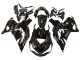 Kawasaki ZX14R ZZR1400 Motorrad Verkleidung 2012-2024 - Glanzendes Schwarz Matt Schwarz Weiss Ninja