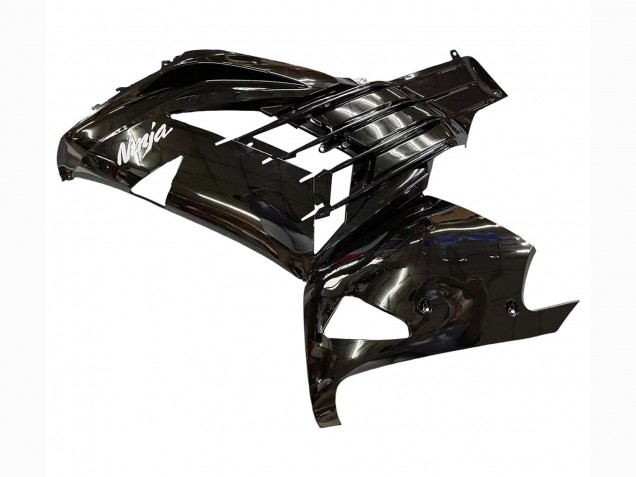 Kawasaki ZX14R ZZR1400 Motorrad Verkleidung 2012-2024 - Glanzendes Schwarz Matt Schwarz Weiss Ninja