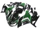 Kawasaki ZX14R ZZR1400 Motorrad Verkleidung 2012-2024 - Grun Glanzendes Schwarz Streifen