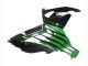 Kawasaki ZX14R ZZR1400 Motorrad Verkleidung 2012-2024 - Grun Glanzendes Schwarz Streifen
